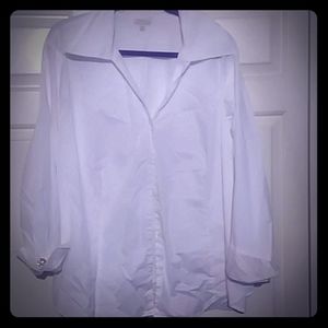 TALBOTS White blouse sz 3x